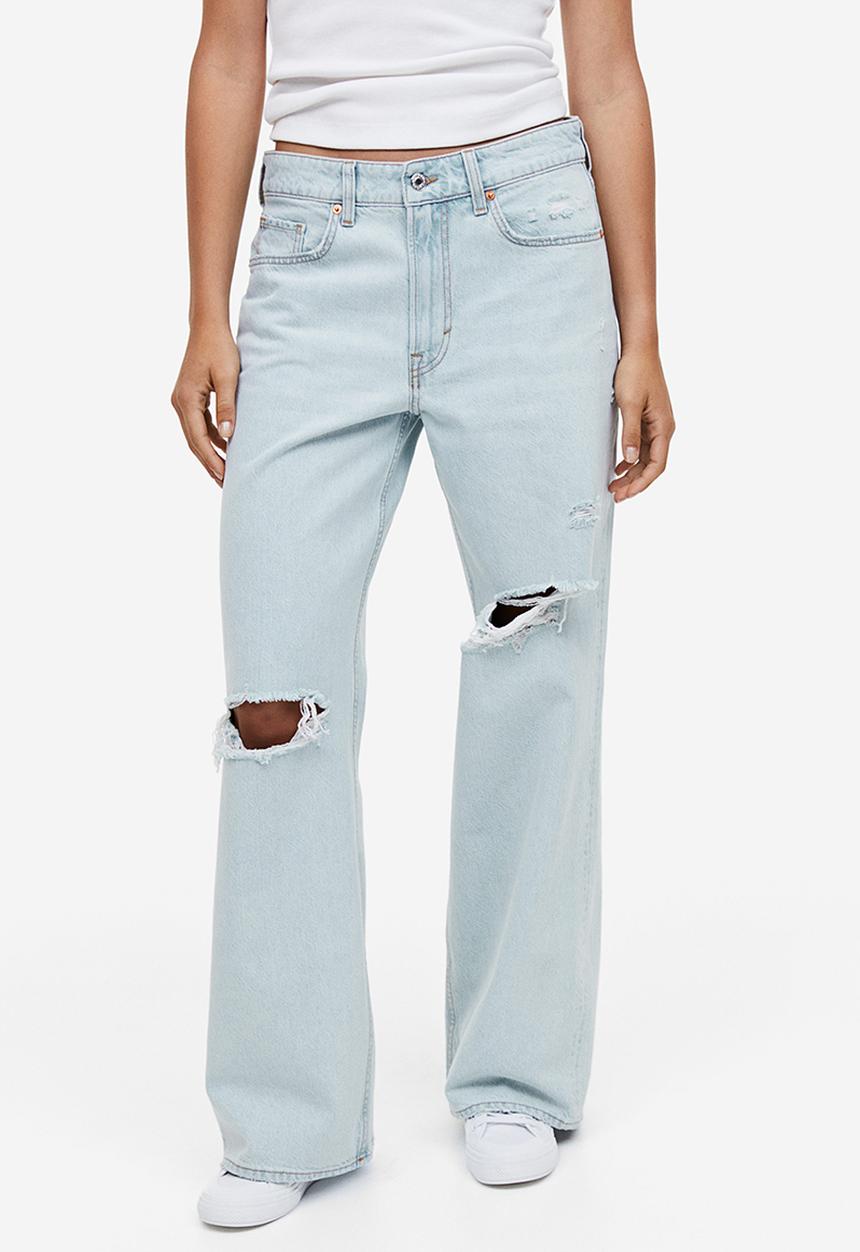 H&M - 90s baggy regular jeans - pale denim blue
