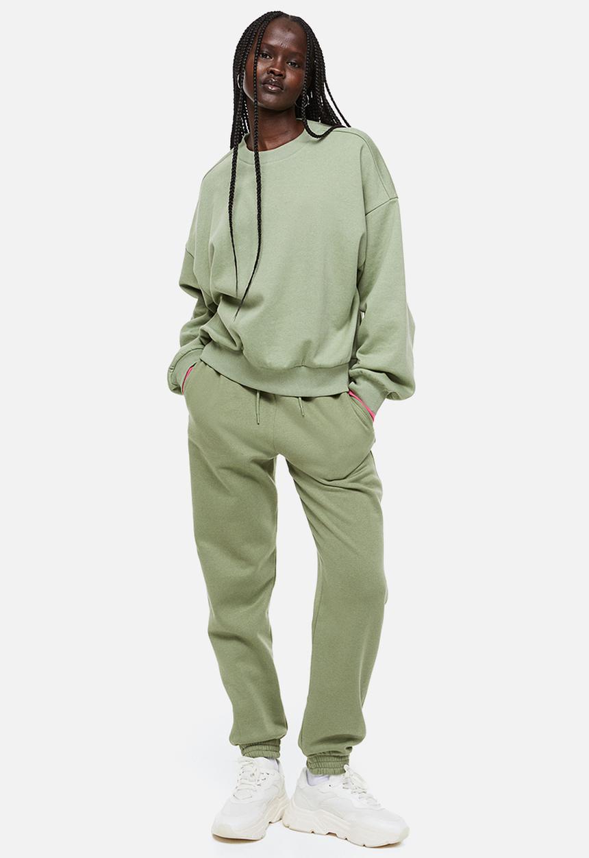 H&M - Oversized sweatshirt - khaki green