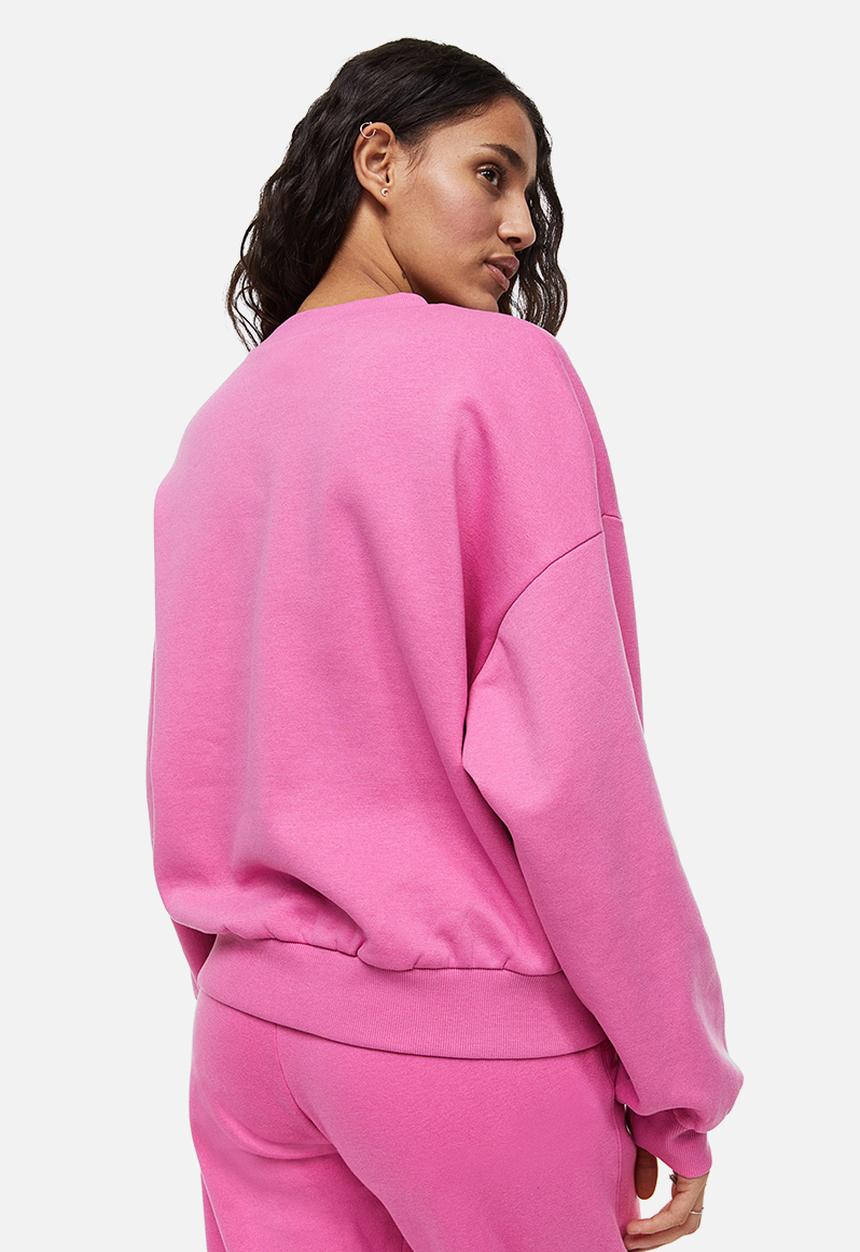 H&M - Oversized sweatshirt - cerise 