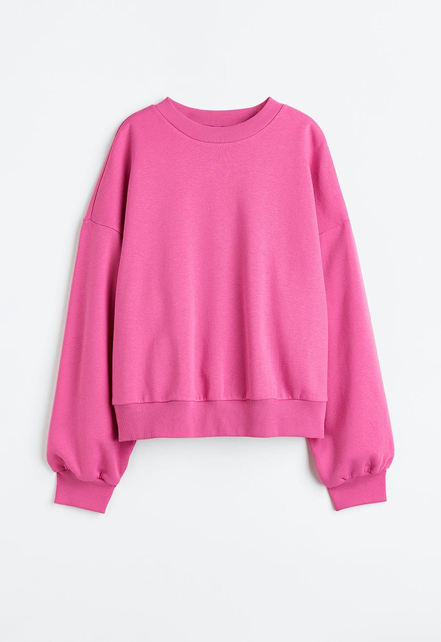 H&M - Oversized sweatshirt - cerise 
