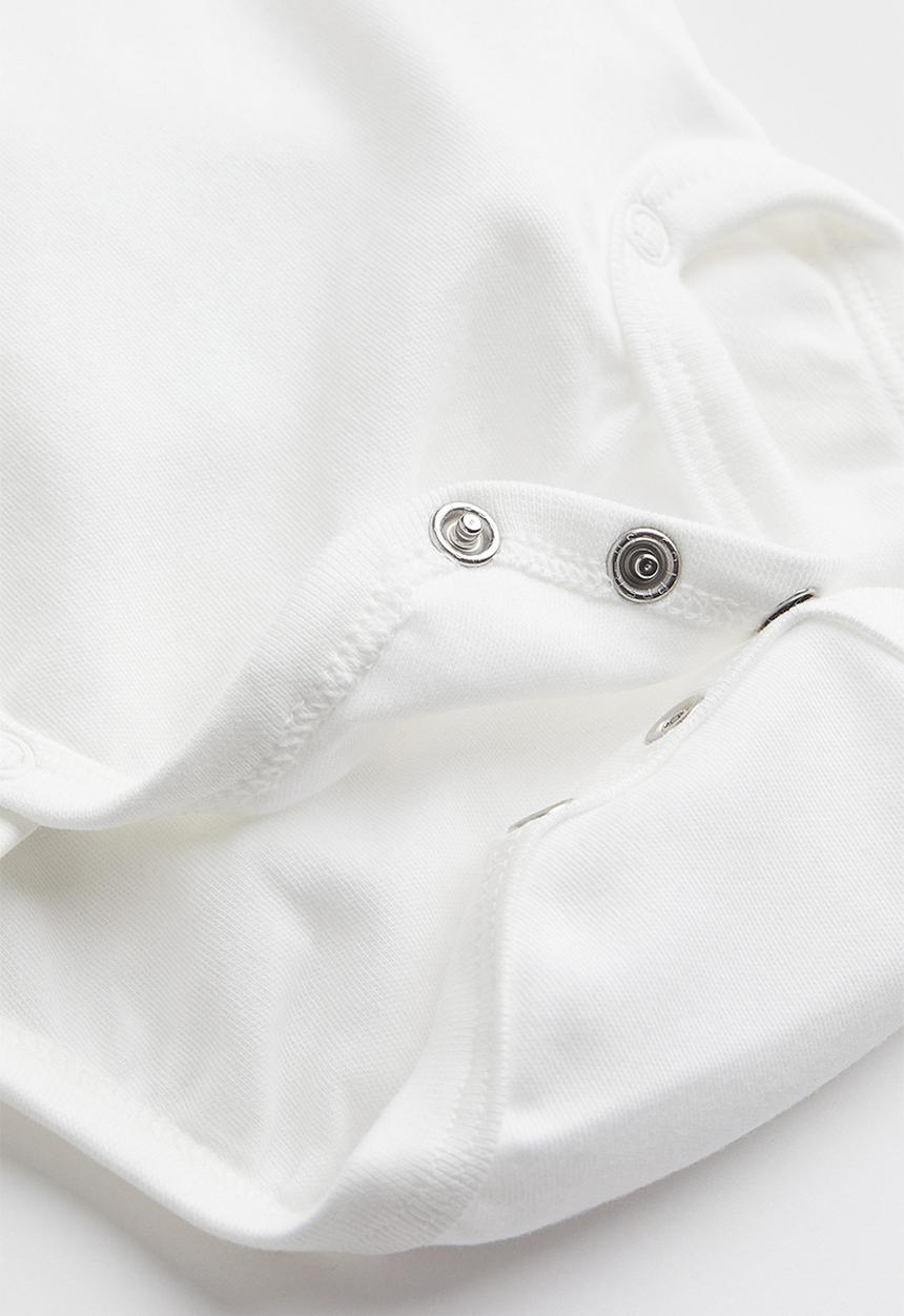 H&M - 2-pack long-sleeved bodysuits - white