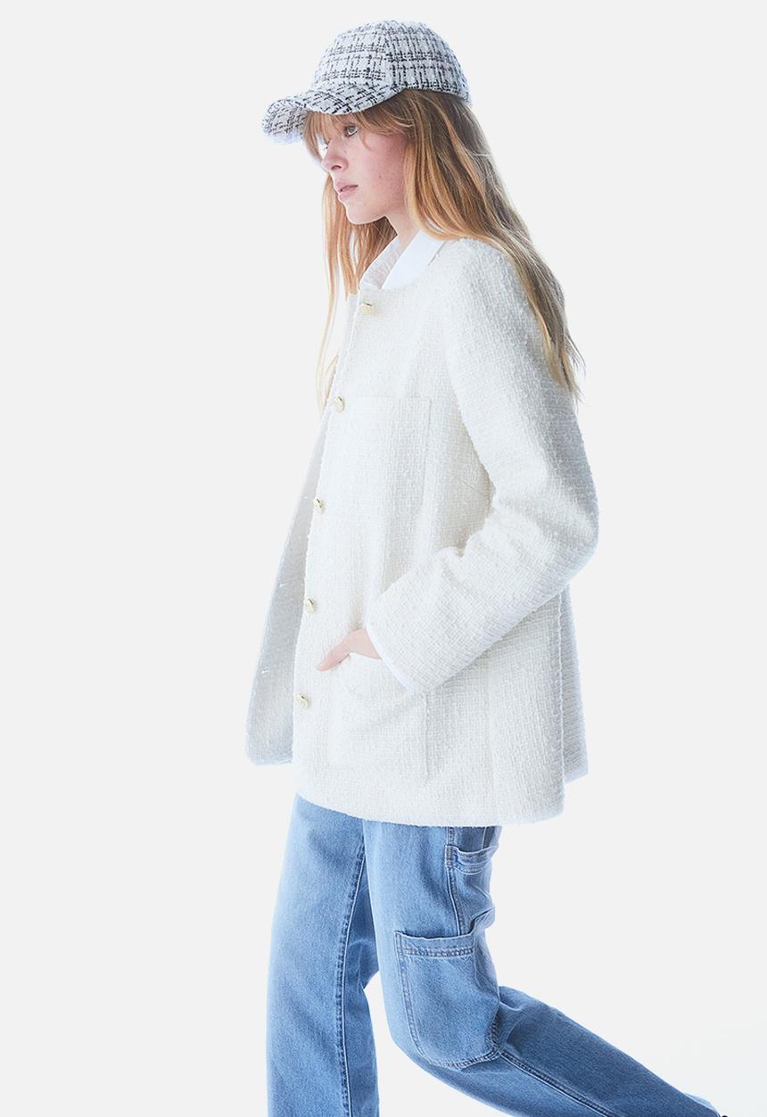 H&M - Bouclé jacket - cream 