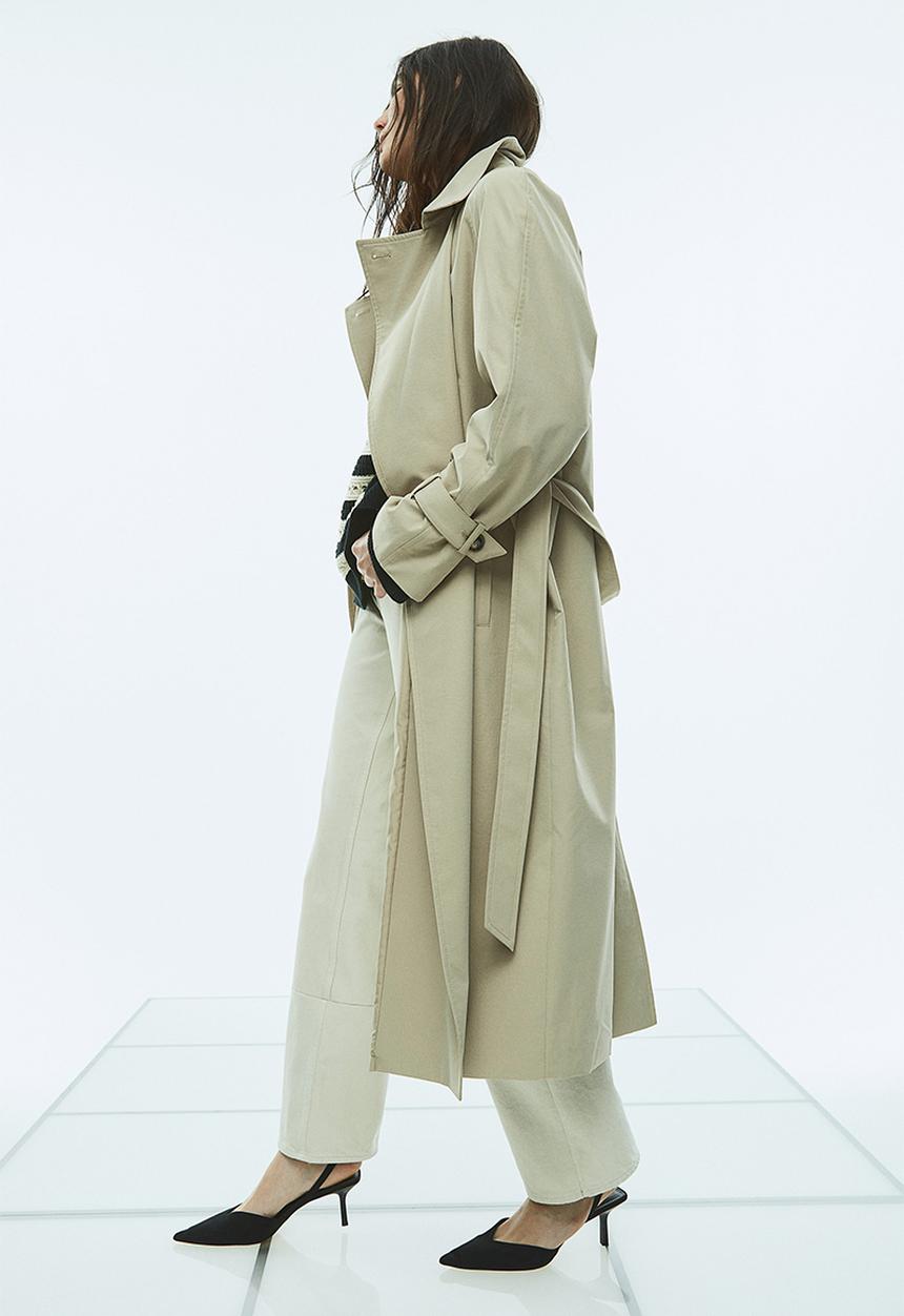 H&M - Double-breasted trench coat - beige