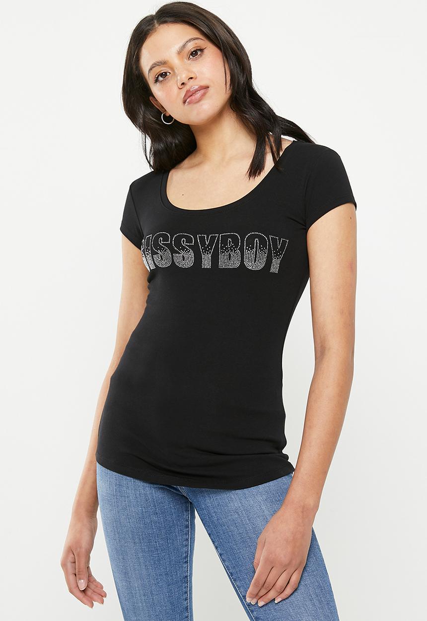 SISSY BOY - Regular fit top - black