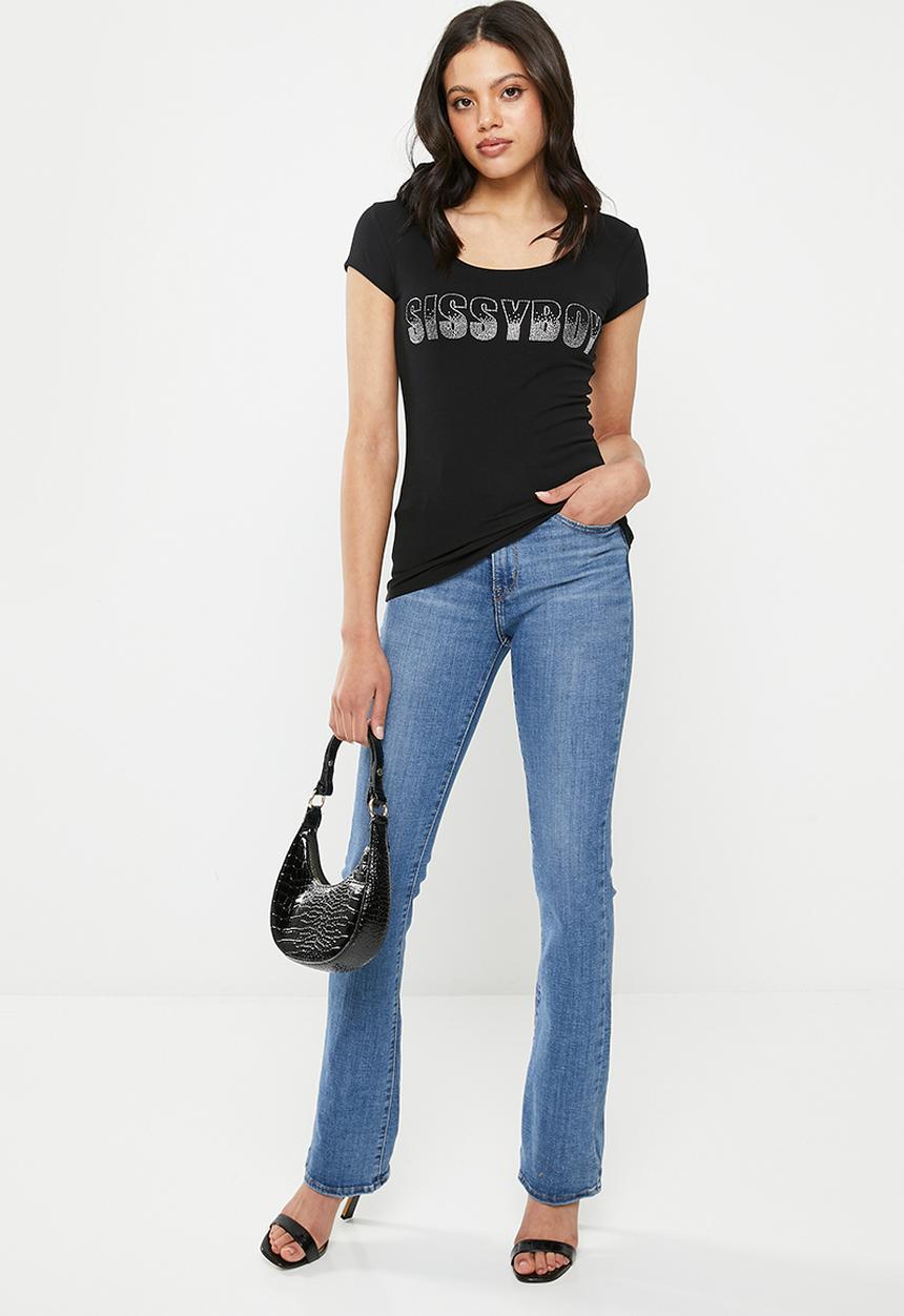SISSY BOY - Regular fit top - black