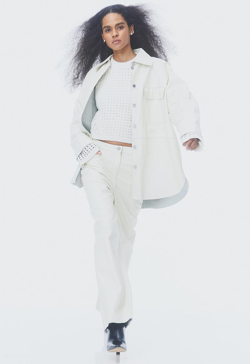 H&M - Pointelle-knit jumper - white