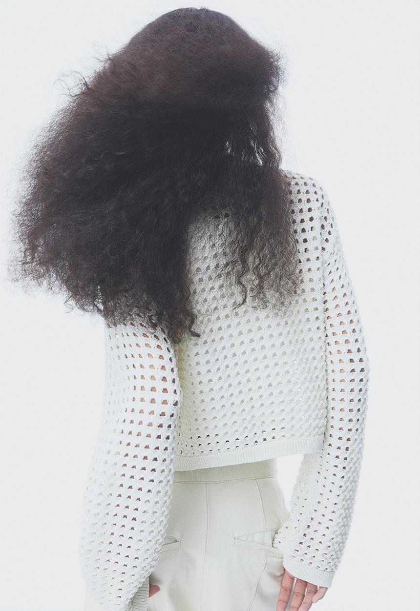 H&M - Pointelle-knit jumper - white