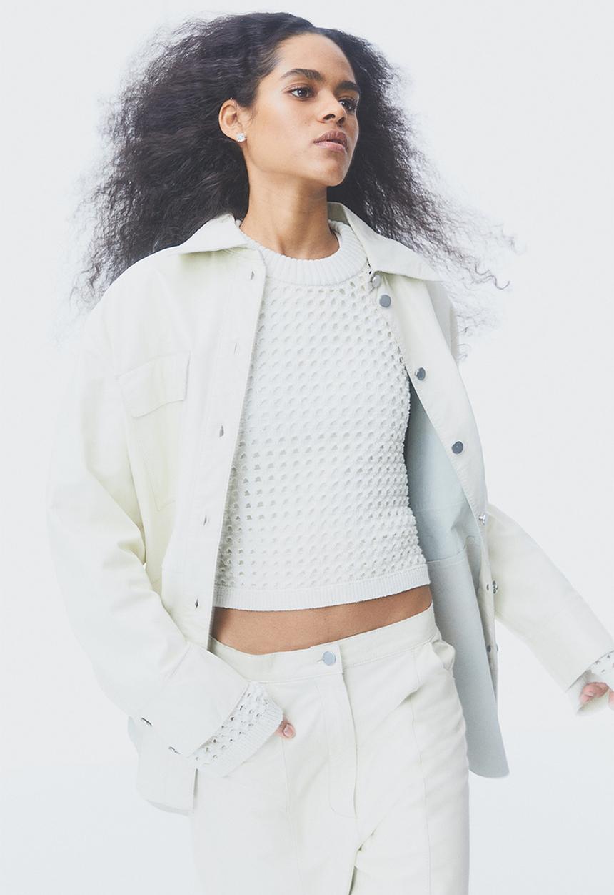 H&M - Pointelle-knit jumper - white