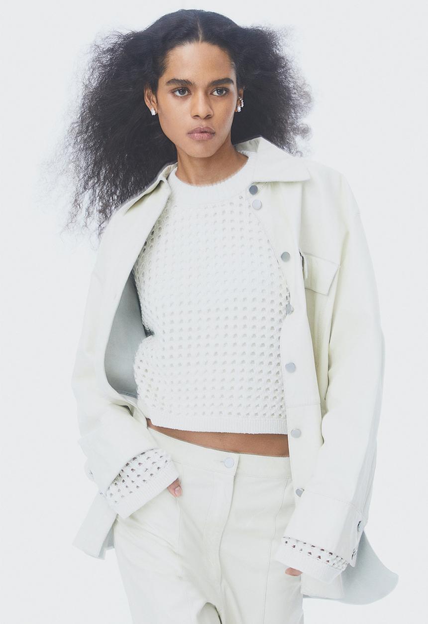 H&M - Pointelle-knit jumper - white