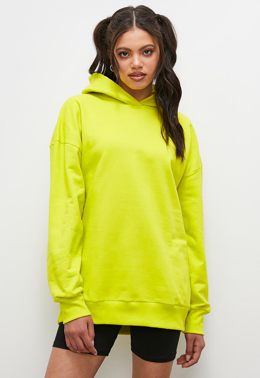 Blake - Slouch hoodie - lime