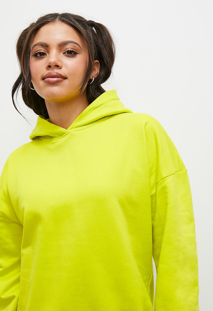 Blake - Slouch hoodie - lime