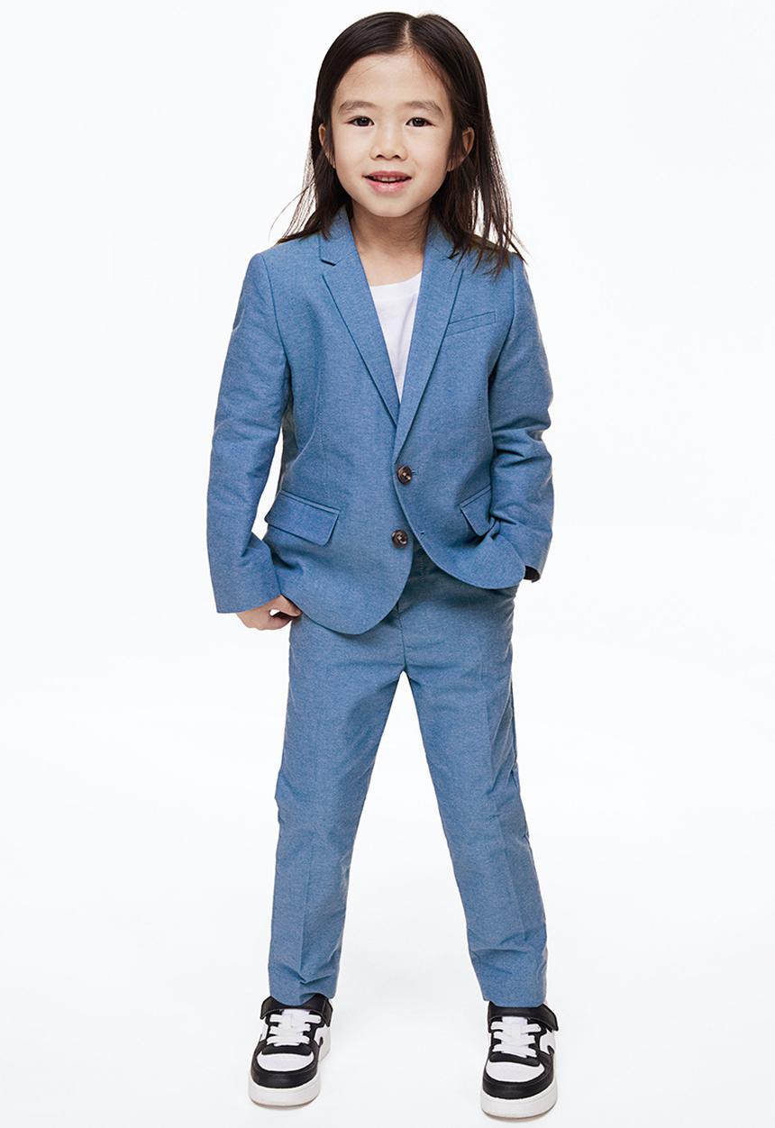 H&M - Slim fit suit trousers - blue