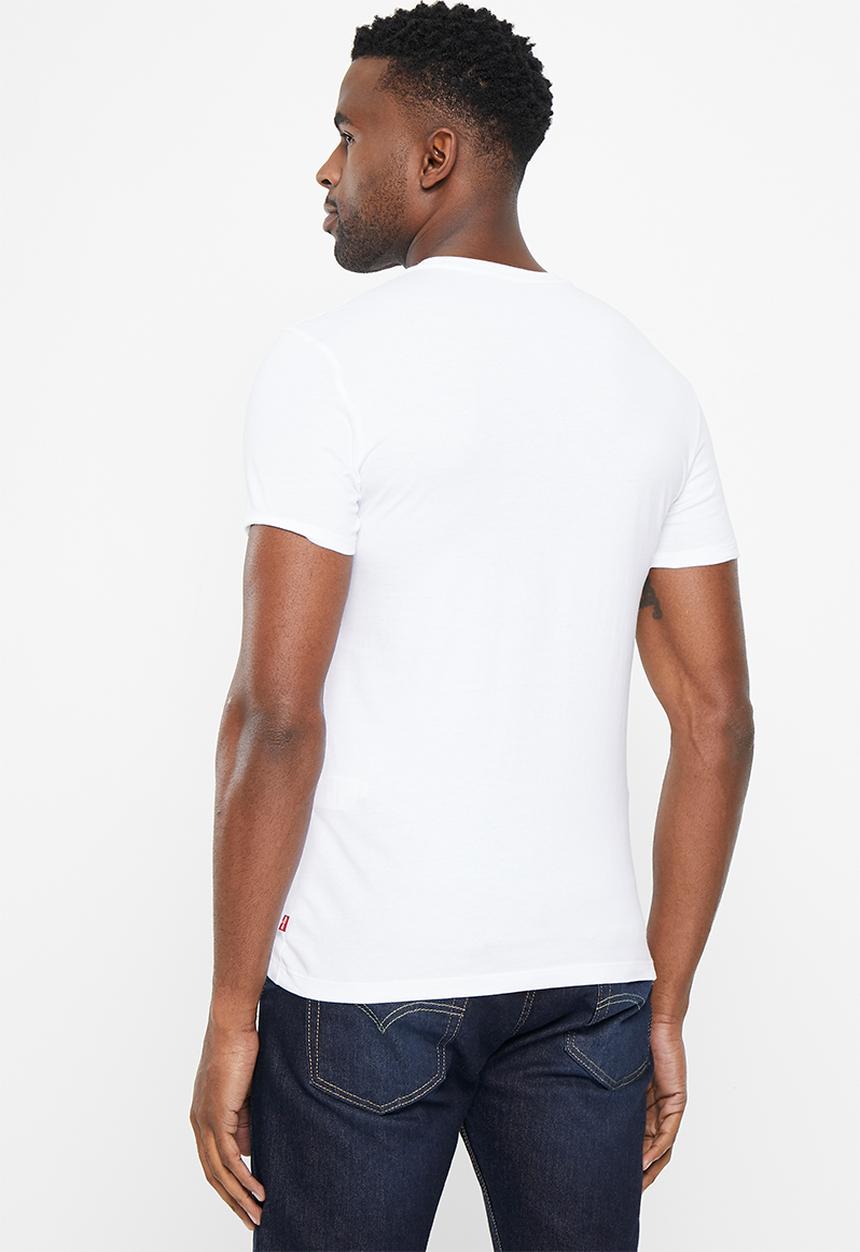 Levi’s® - Slim 2 pack crew neck - dress blues & white 