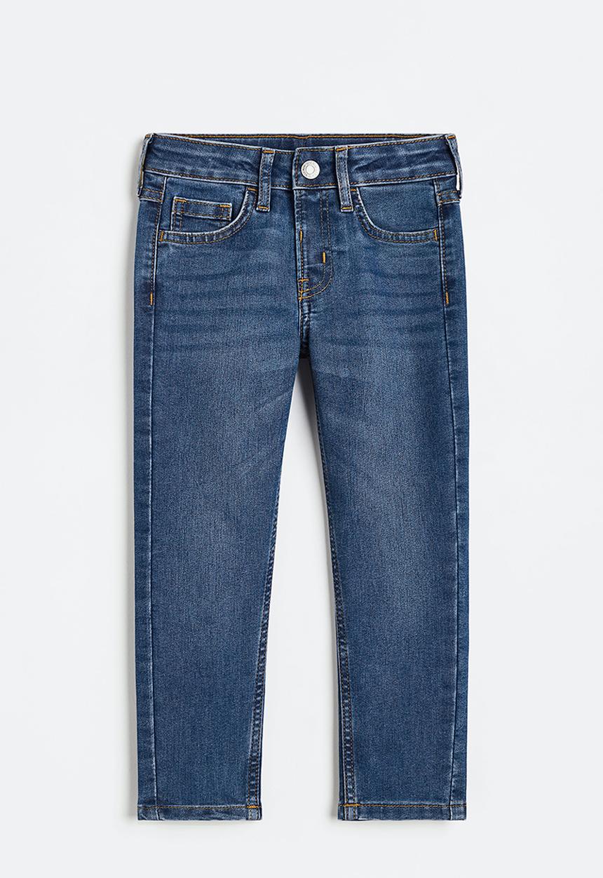 H&M - Relaxed tapered fit jeans - denim blue 