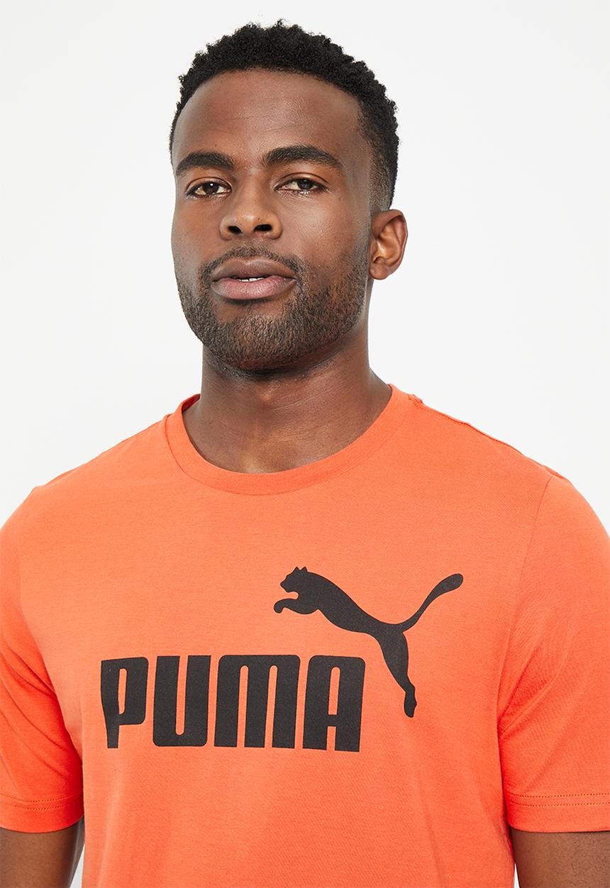PUMA - Ess logo tee  - chili powder