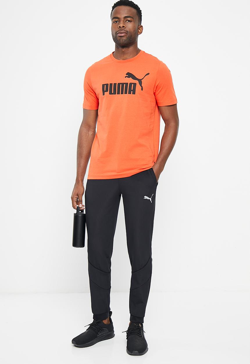 PUMA - Ess logo tee  - chili powder