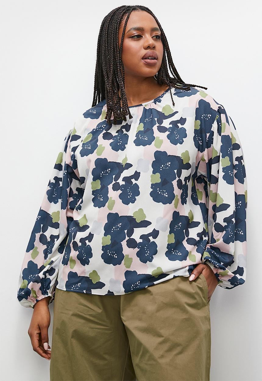 Superbalist - Easy balloon sleeve crew shell - multi