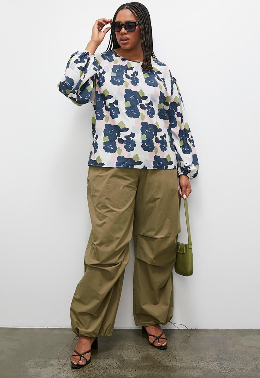 Superbalist - Easy balloon sleeve crew shell - multi