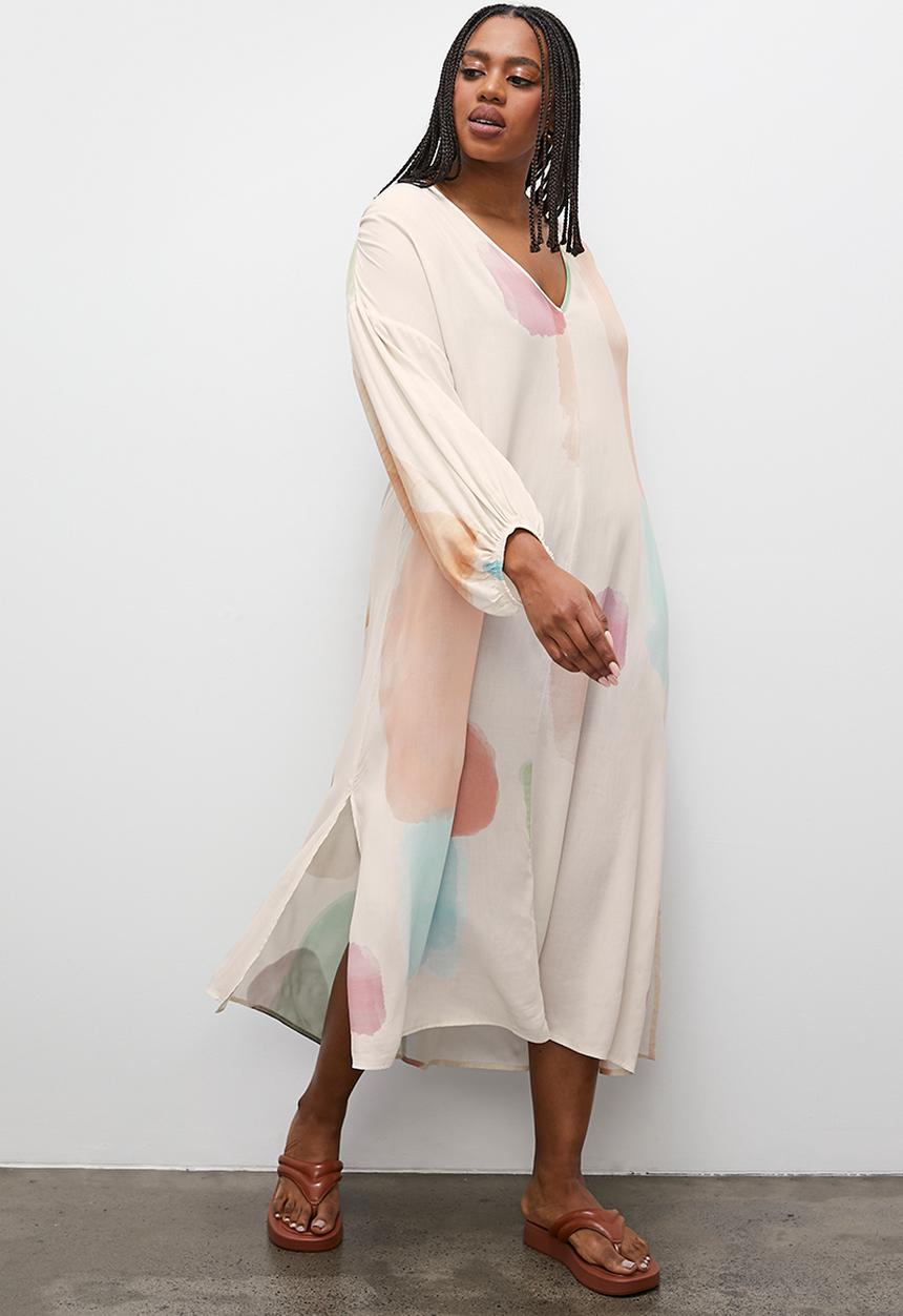 Superbalist - Kaftan dress with volume sleeve - multi