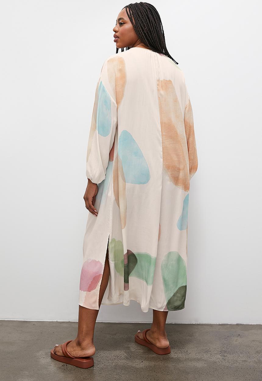 Superbalist - Kaftan dress with volume sleeve - multi