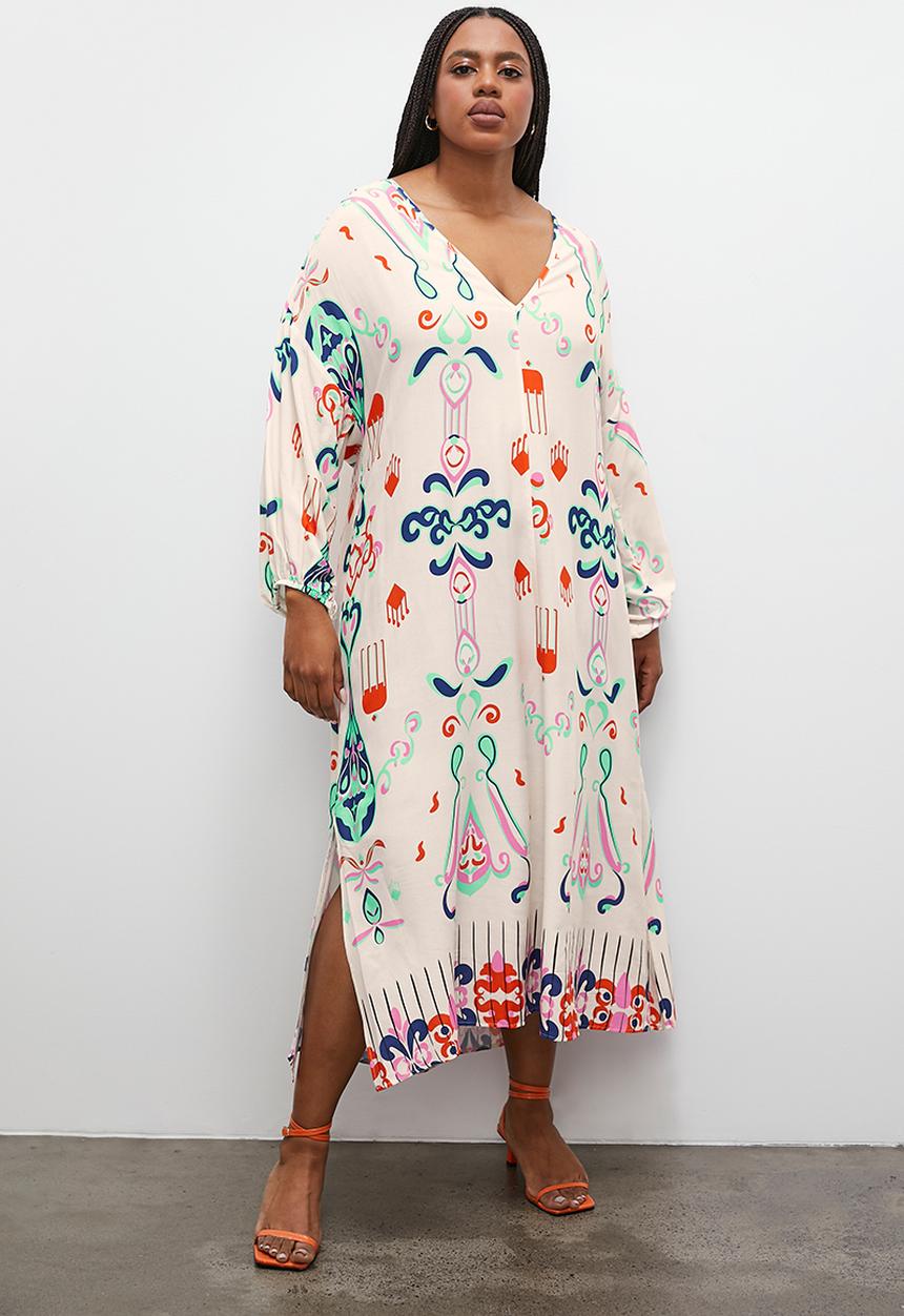 Superbalist - Kaftan dress with volume sleeve - multi