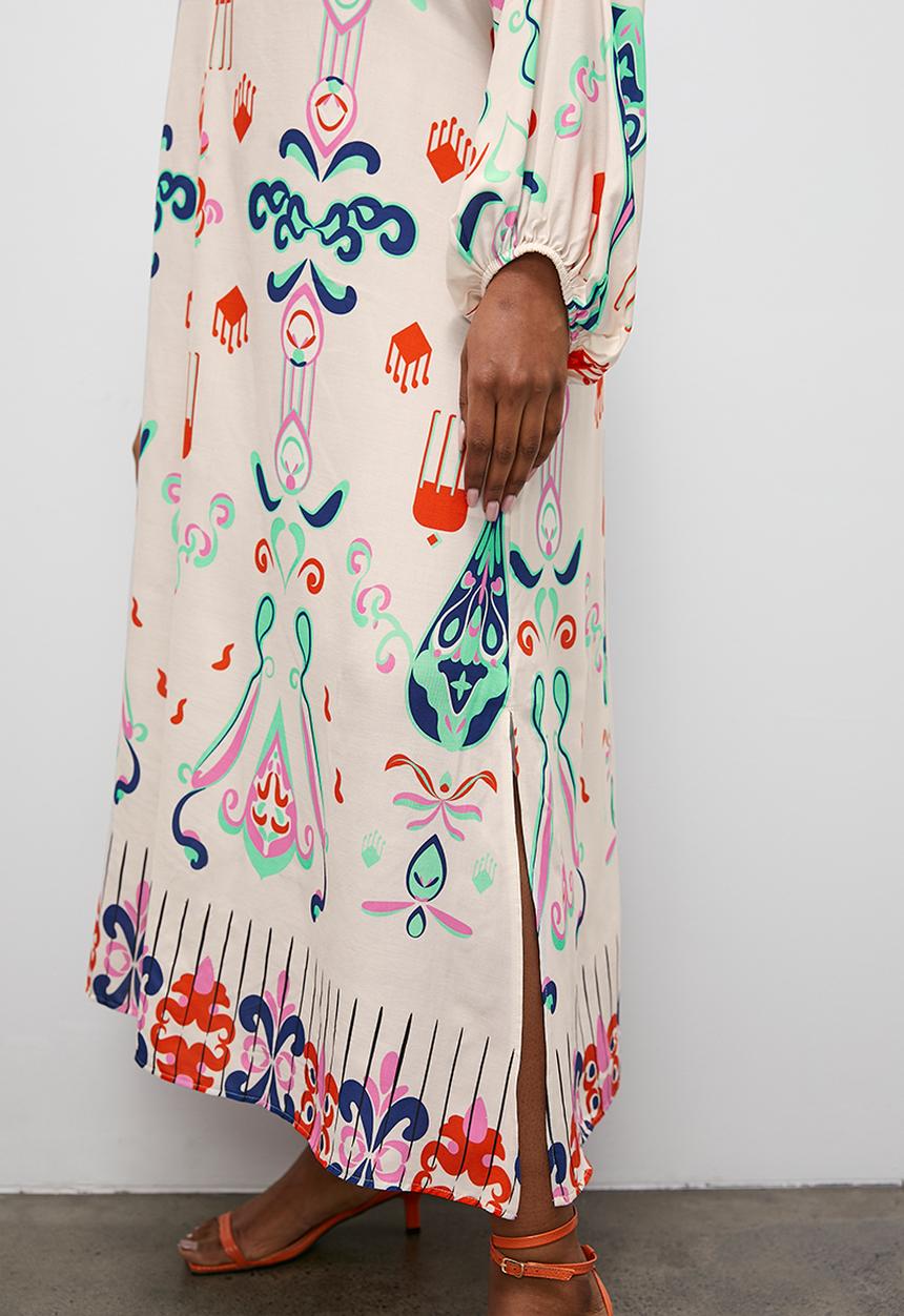 Superbalist - Kaftan dress with volume sleeve - multi