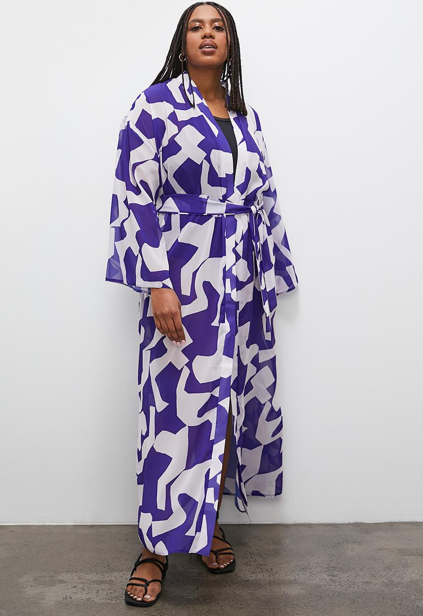 Superbalist - Modaxi cover up - blue & white