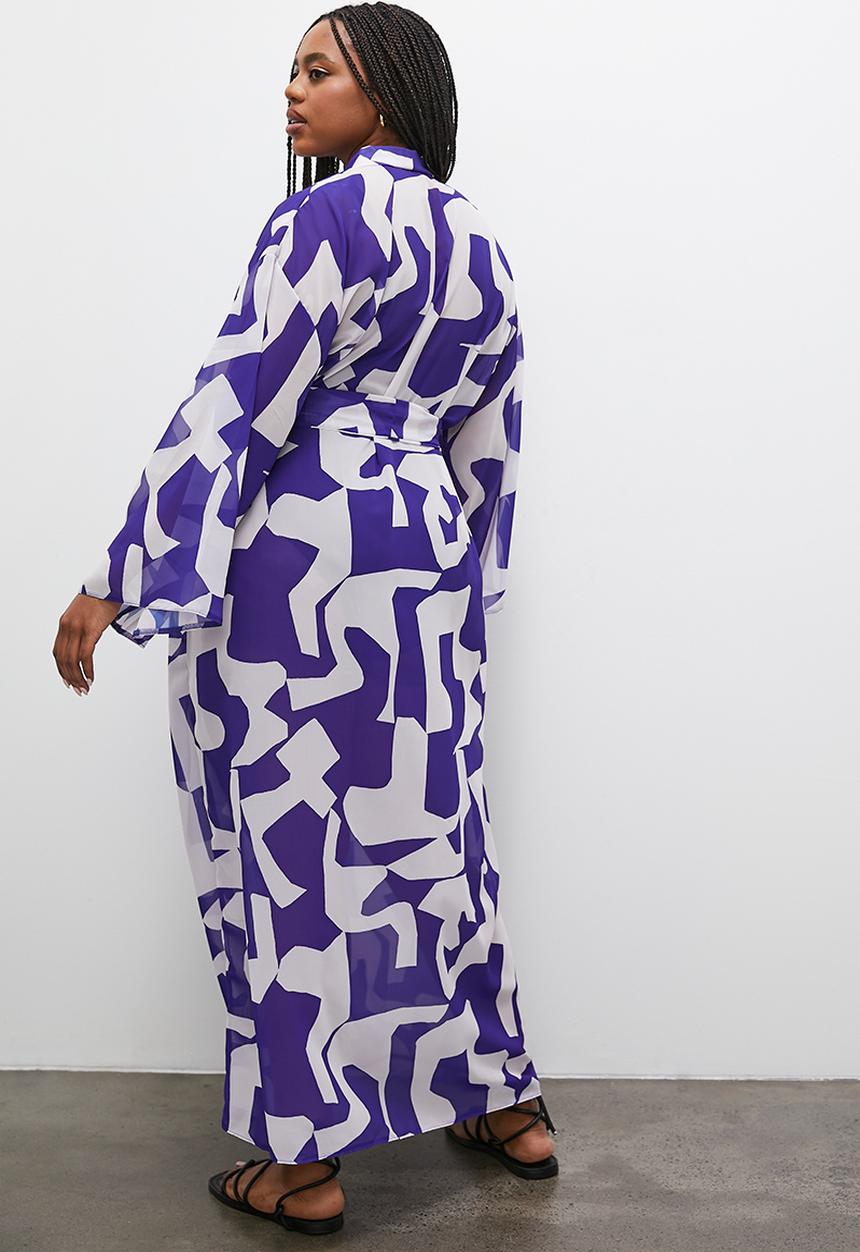 Superbalist - Modaxi cover up - blue & white