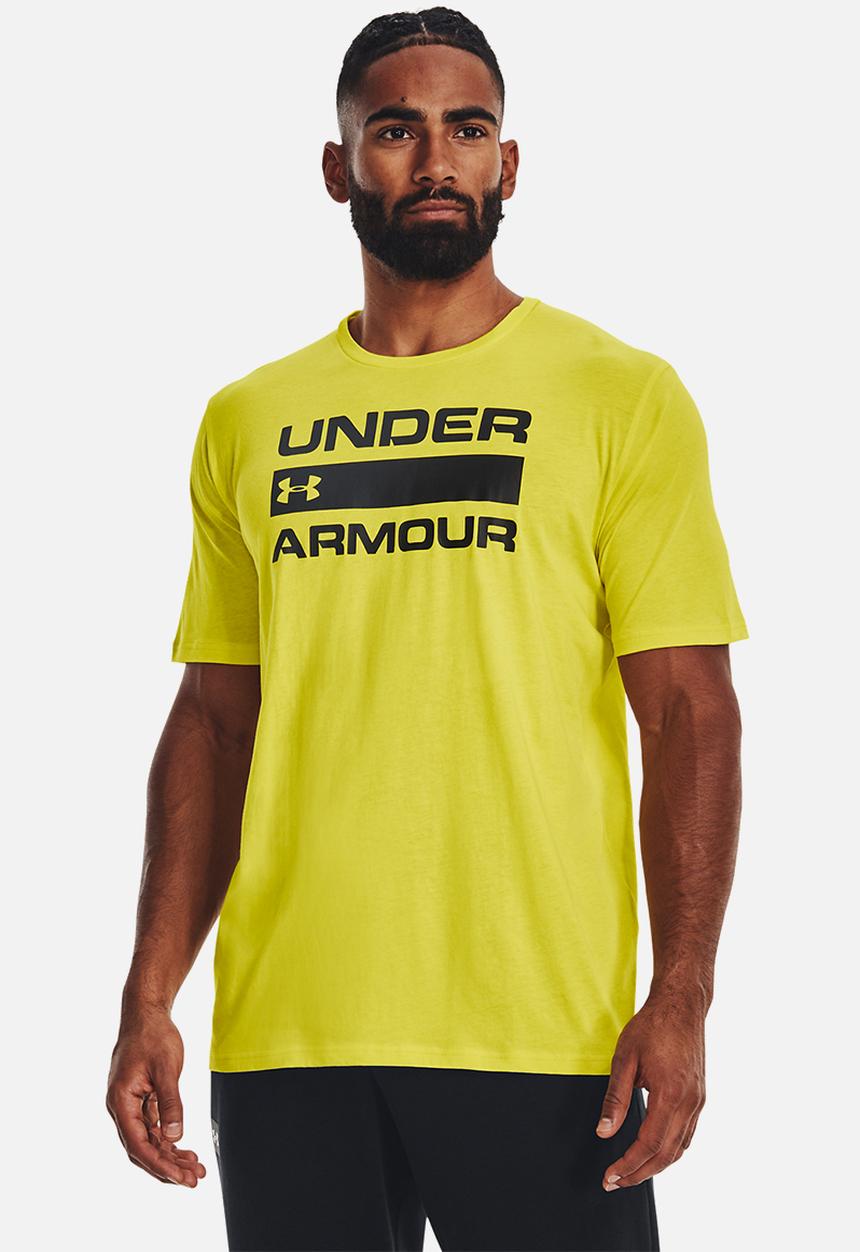 Under Armour - Ua team issue wordmark short sleeve - starfruit