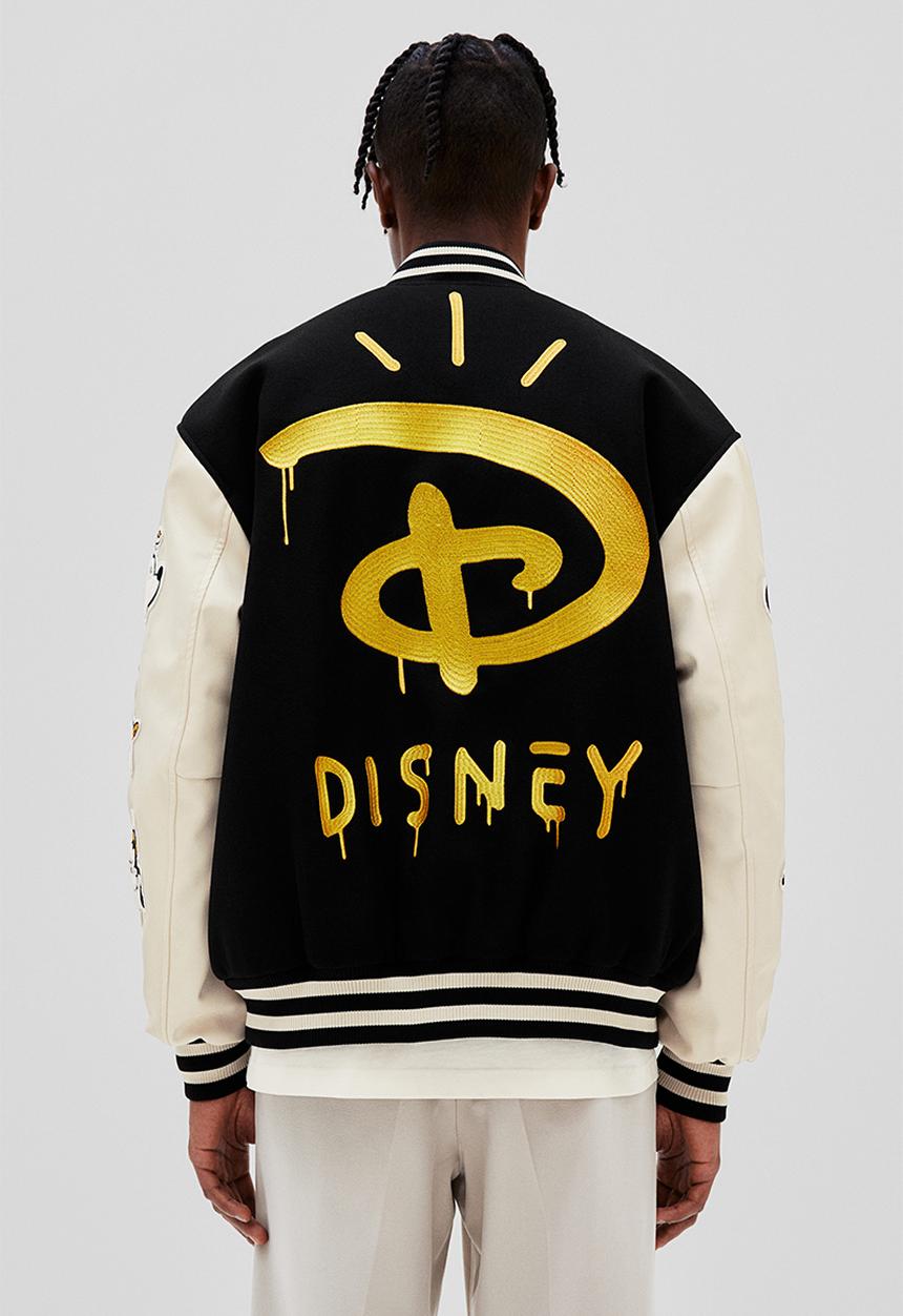 H&M - Regular fit baseball jacket - black/disney100