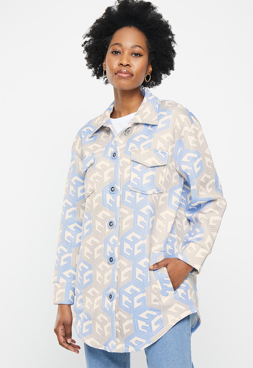 GUESS - Emilee scuba shirt - multi
