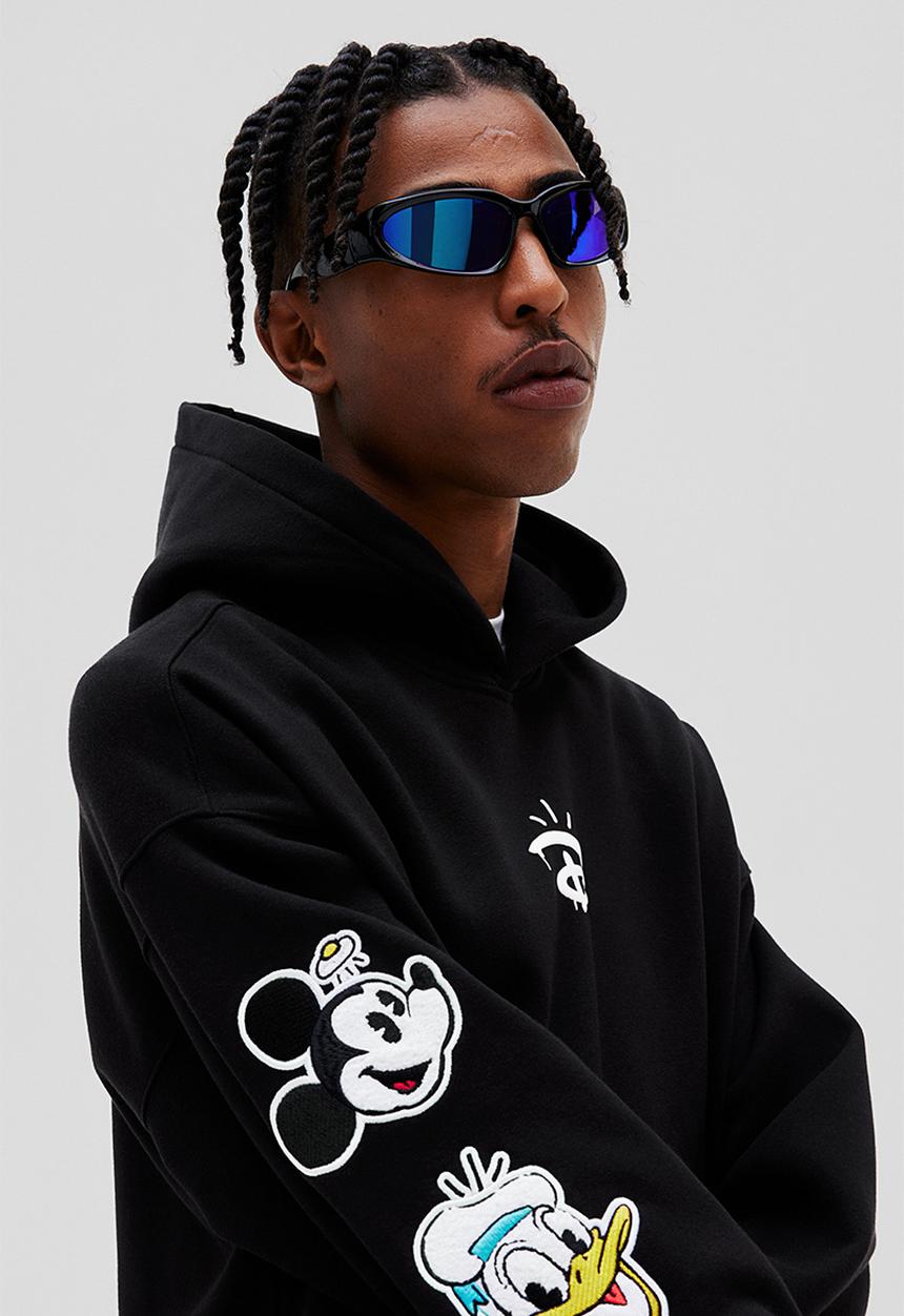 H&M - Oversized fit hoodie - black/disney100