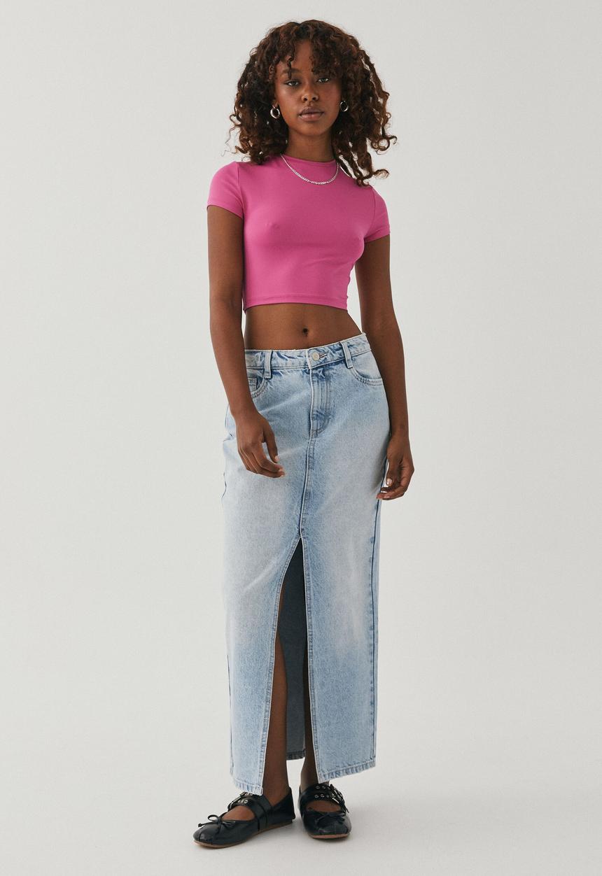 Supré  - Paloma short sleeve top - moody magenta