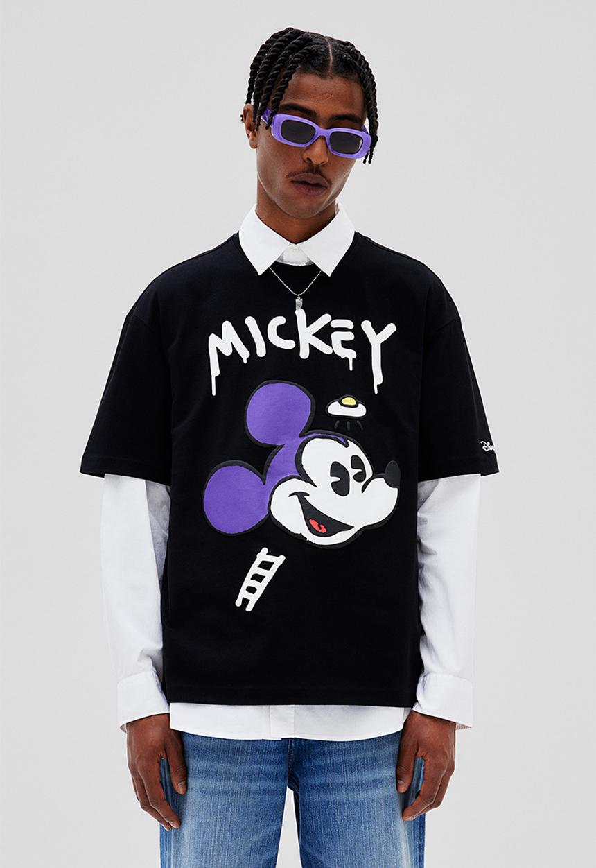 H&M - Loose fit T-shirt - black/disney100