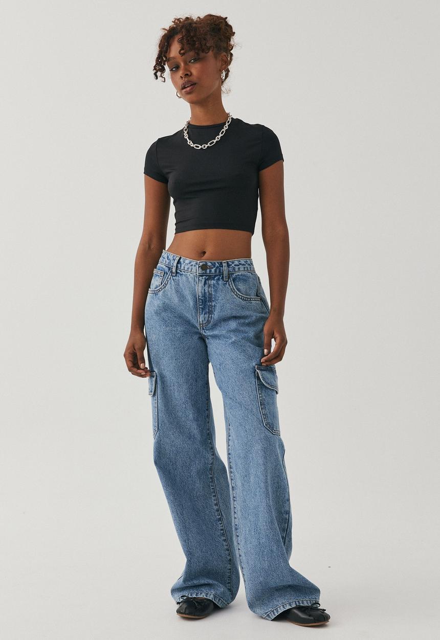 Supré  - Paloma short sleeve top - black