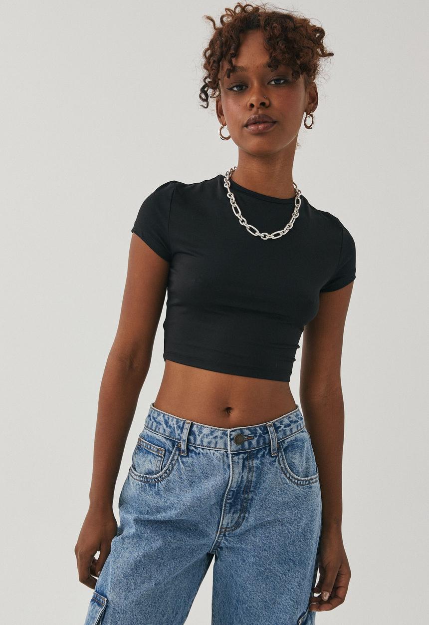 Supré  - Paloma short sleeve top - black