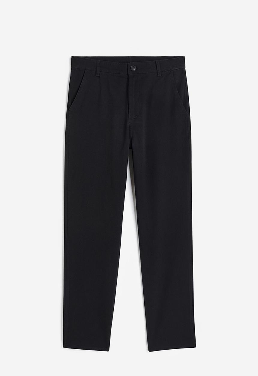 H&M - Slim fit chinos - black