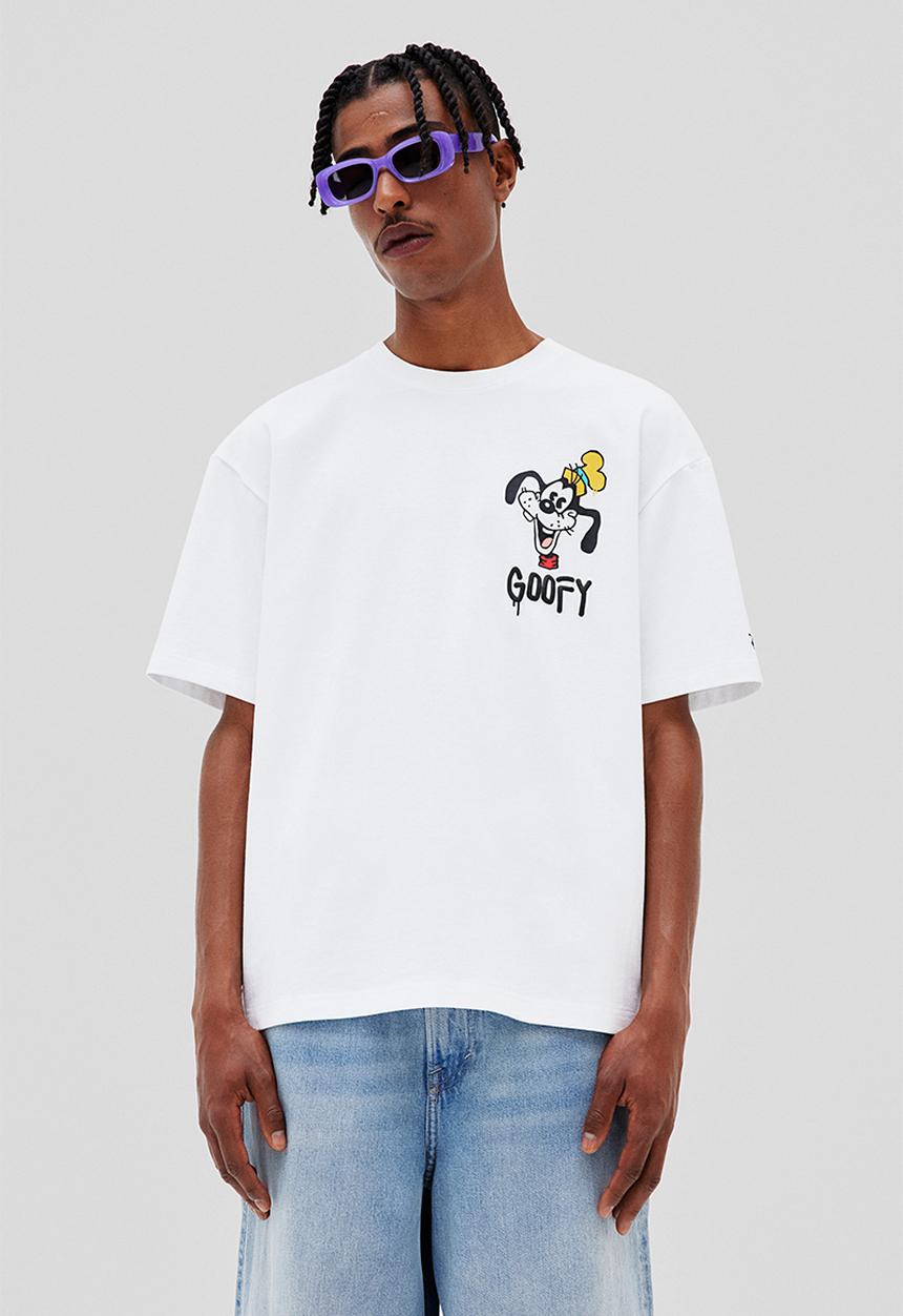 H&M - Loose fit T-shirt - white/disney100