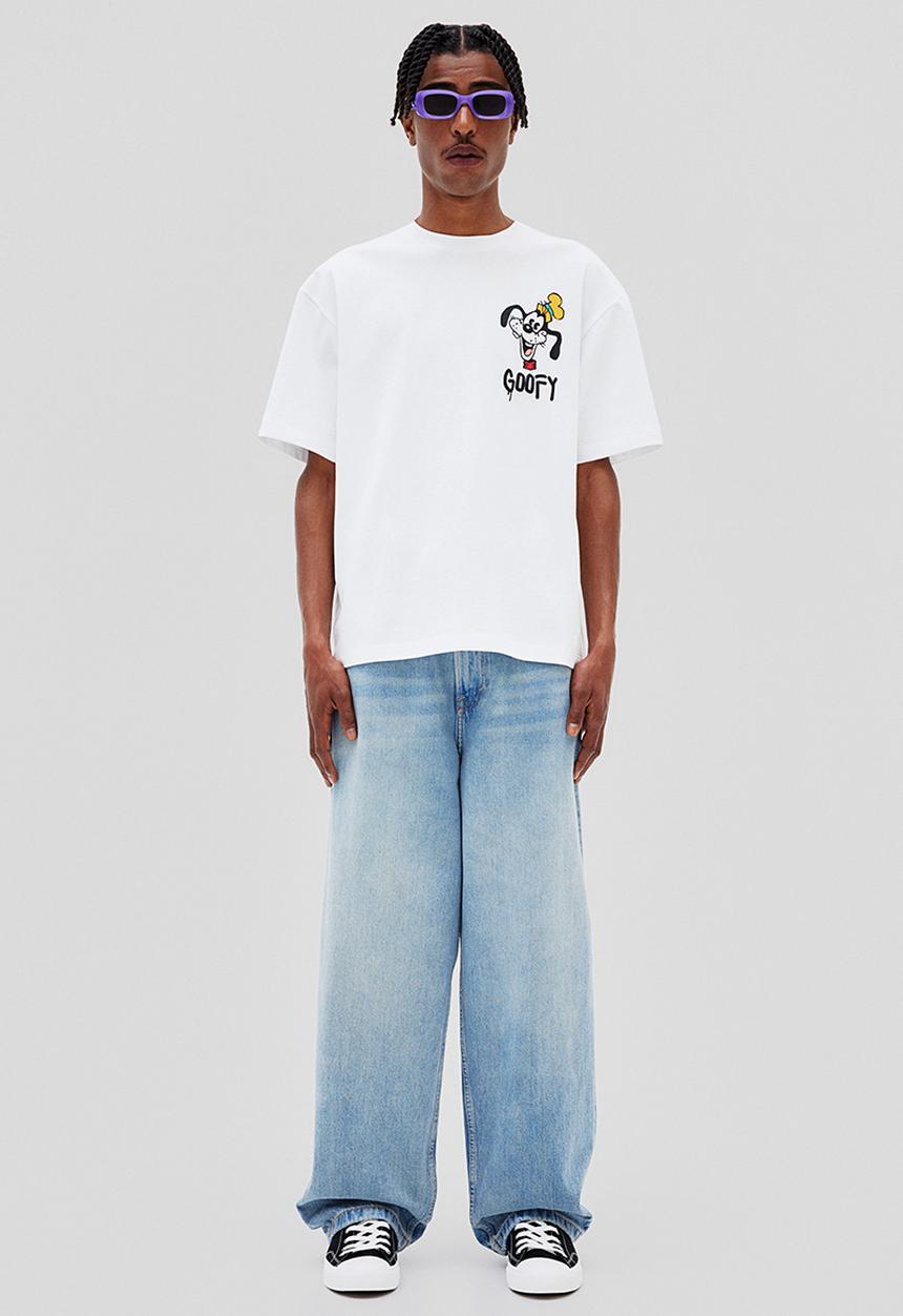 H&M - Loose fit T-shirt - white/disney100