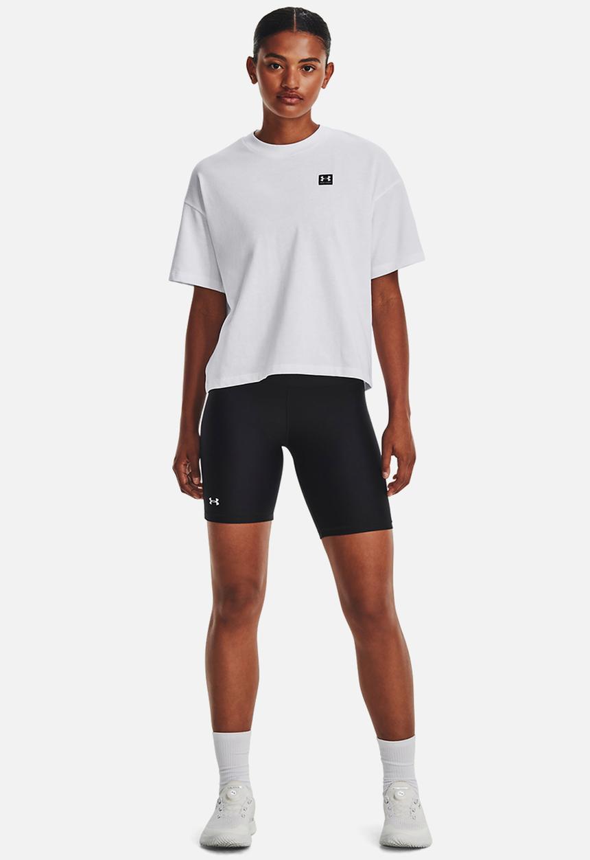 Under Armour - Ua logo lc oversized hw short sleeve - white/black