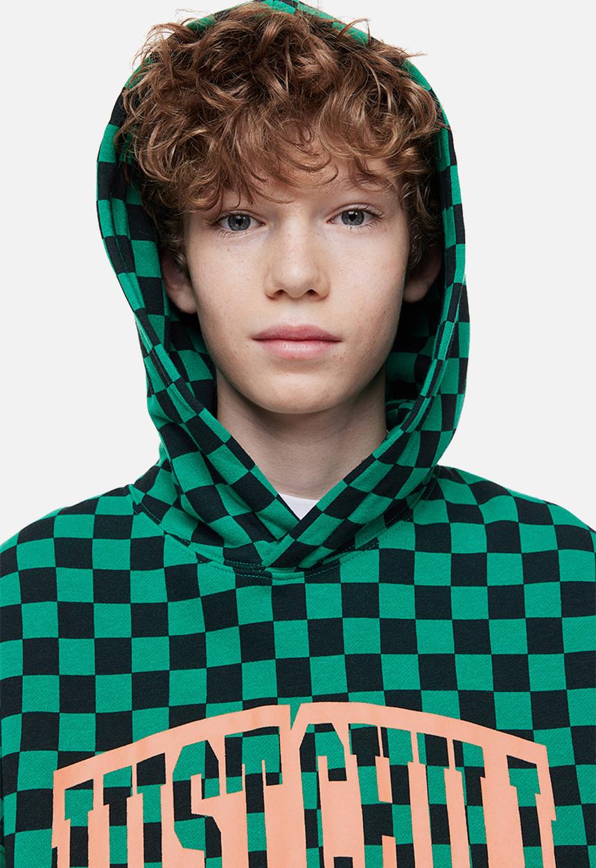H&M - Oversized printed hoodie - green