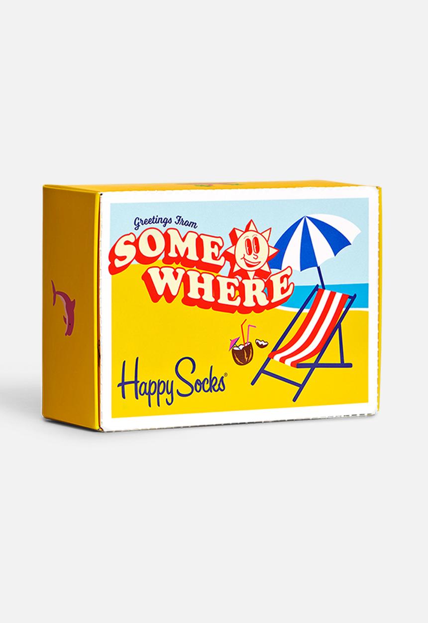 Happy Socks - 2-Pack wish you were here socks gift set - multi