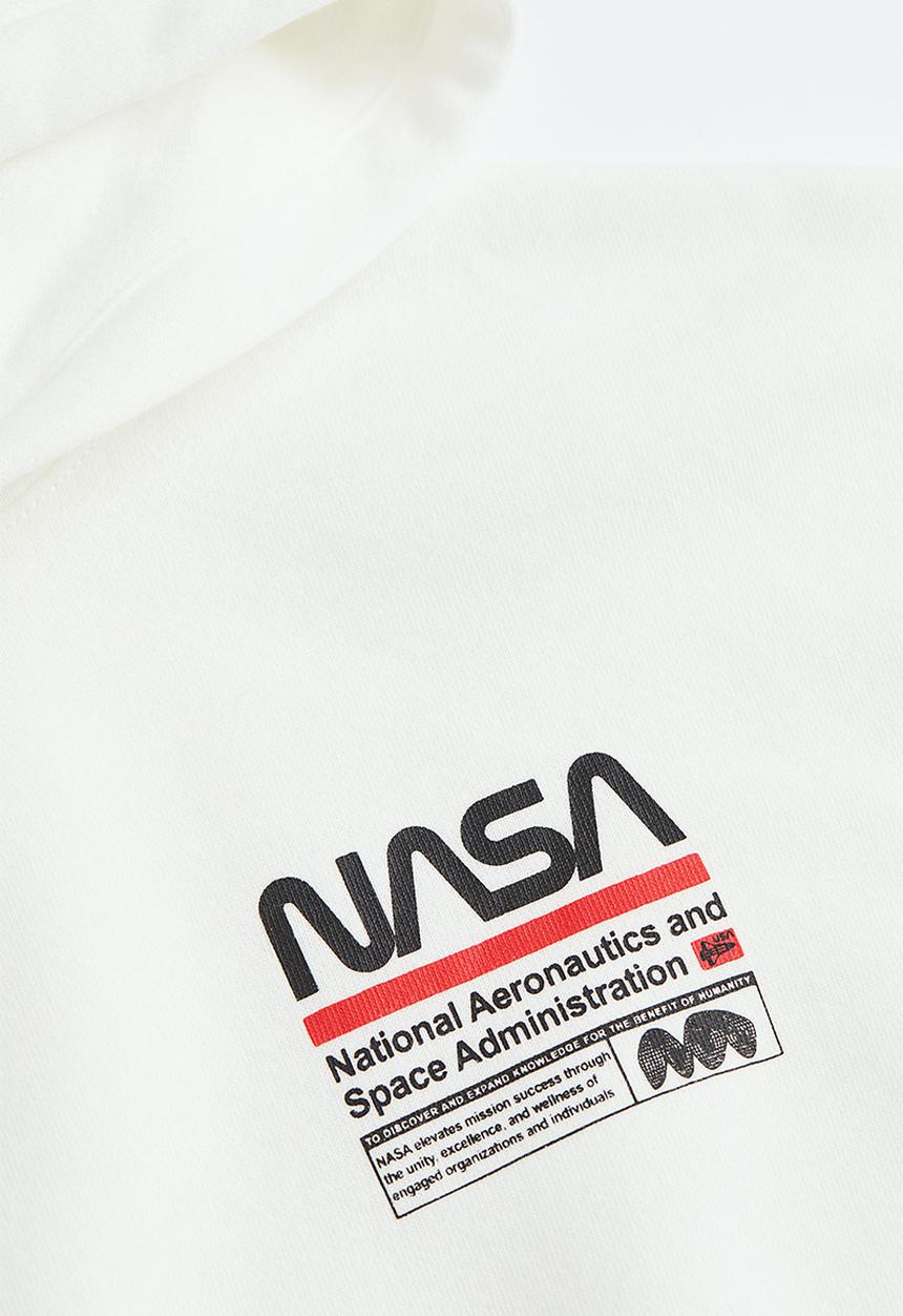 H&M - Printed hoodie - multi,white