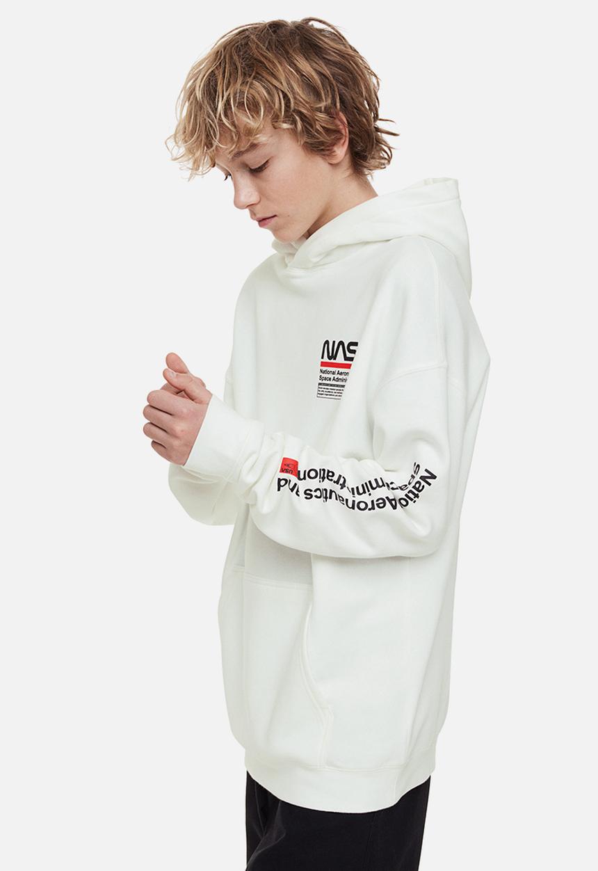 H&M - Printed hoodie - multi,white
