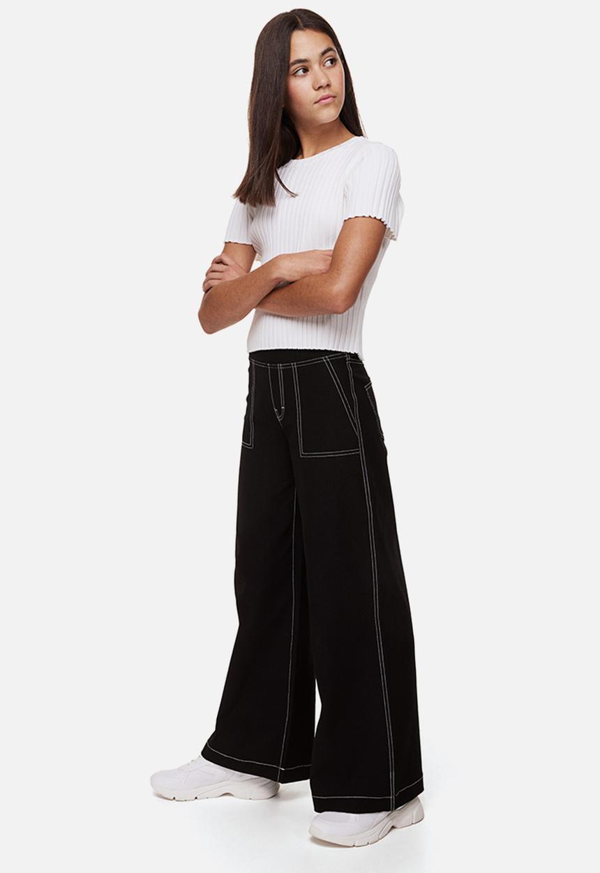 H&M - Wide trousers - black