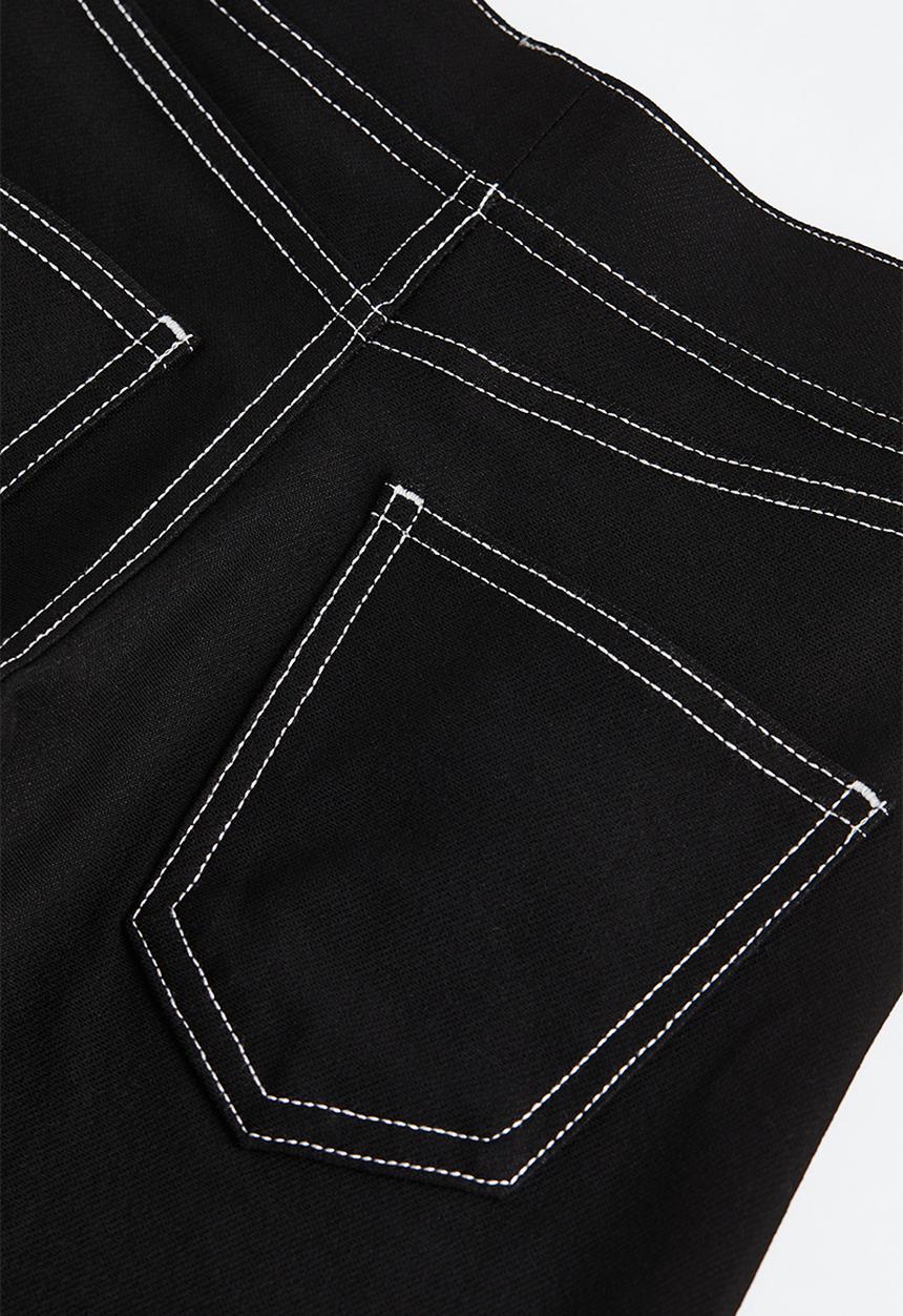 H&M - Wide trousers - black