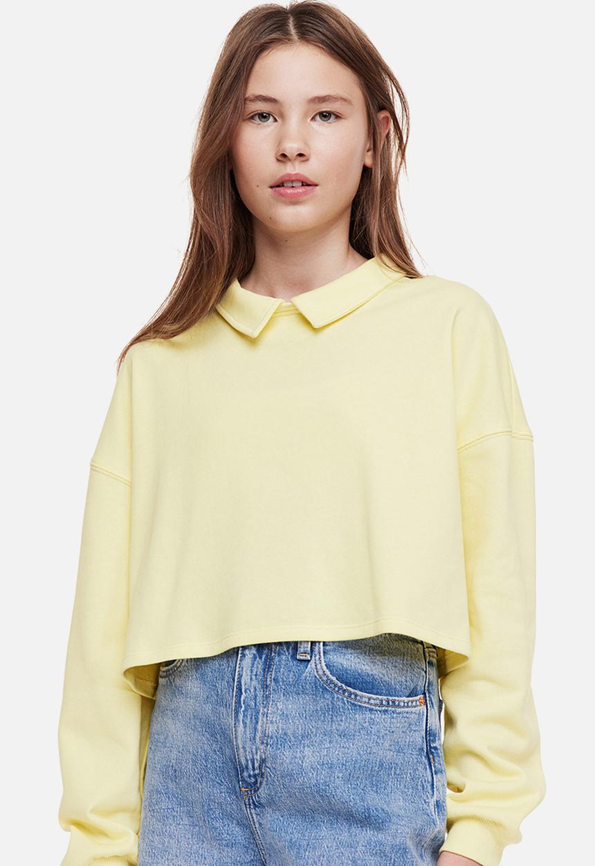 H&M - Boxy-style sweatshirt - yellow