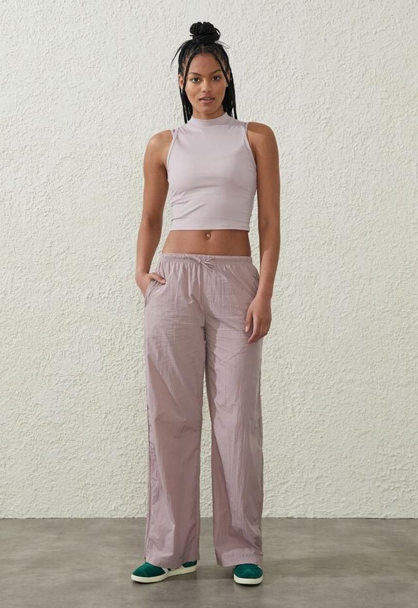 Cotton On - Warm up woven pant - mushroom pearl