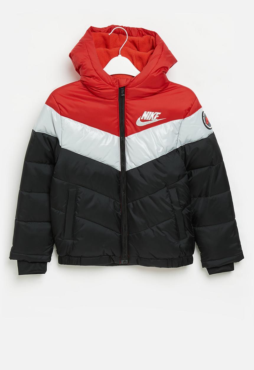 Nike - Nkn color block heavy puffer - university red
