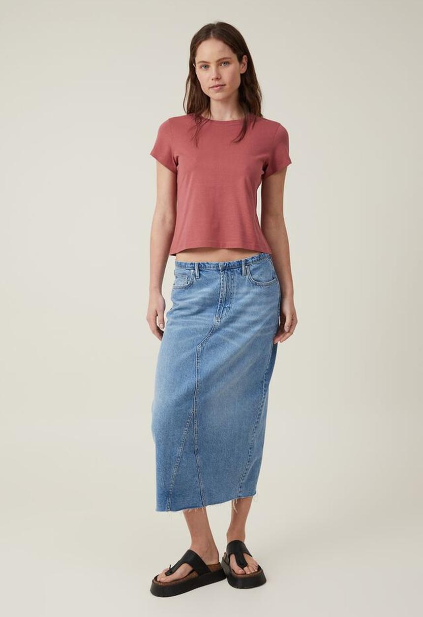 Cotton On - The 91 tee - light garnet